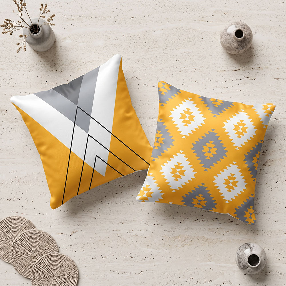 Folk 2PCS Cushion Covers Set