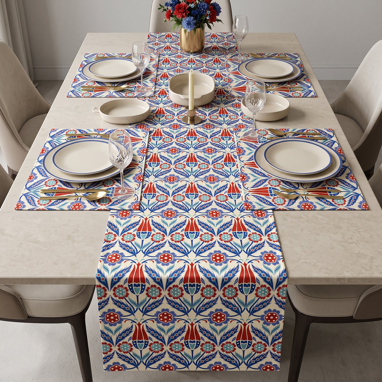 Ottoman Printed Table Linen Sets