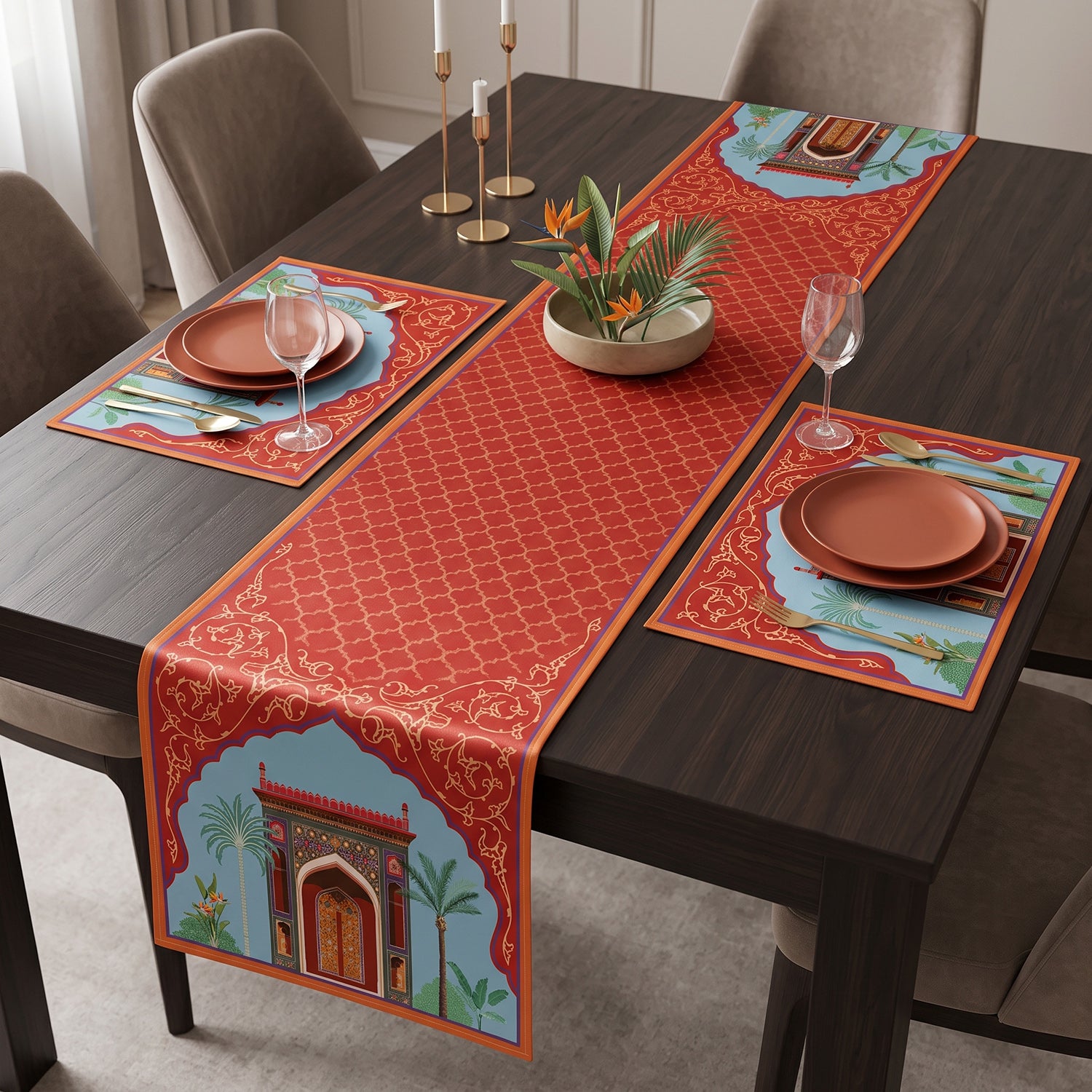 Mughal Printed Table Linen Sets