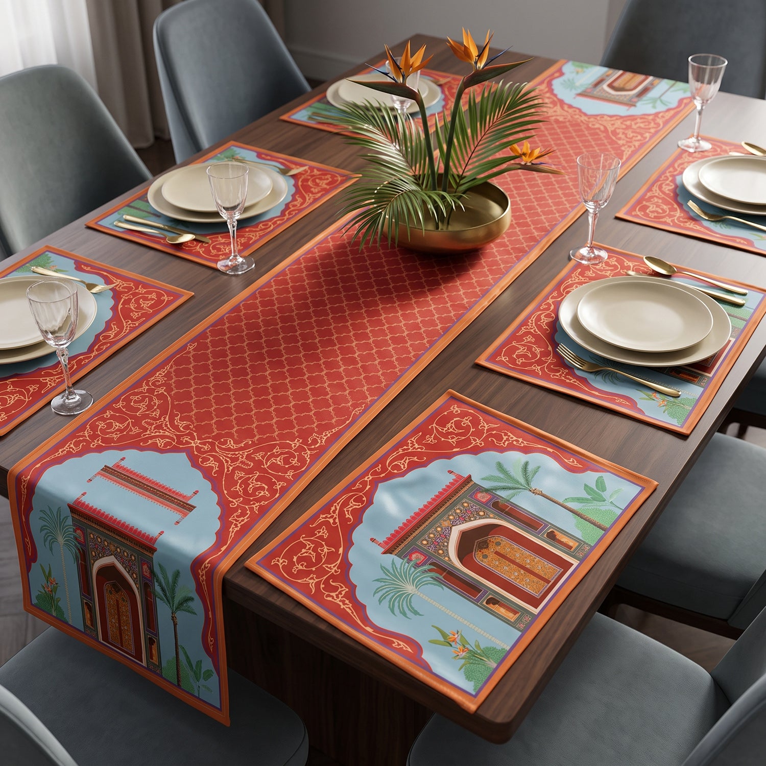 Mughal Printed Table Linen Sets