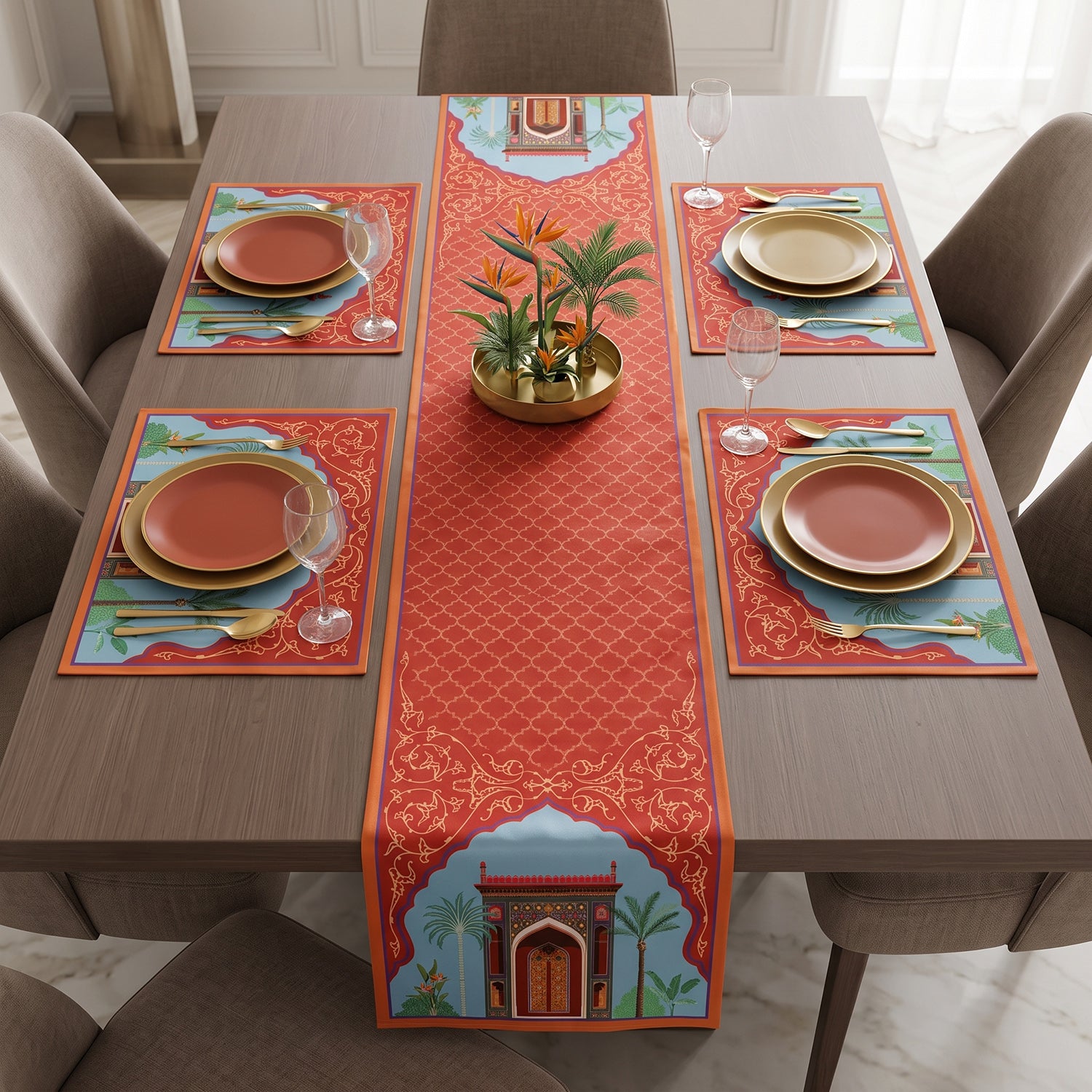 Mughal Printed Table Linen Sets