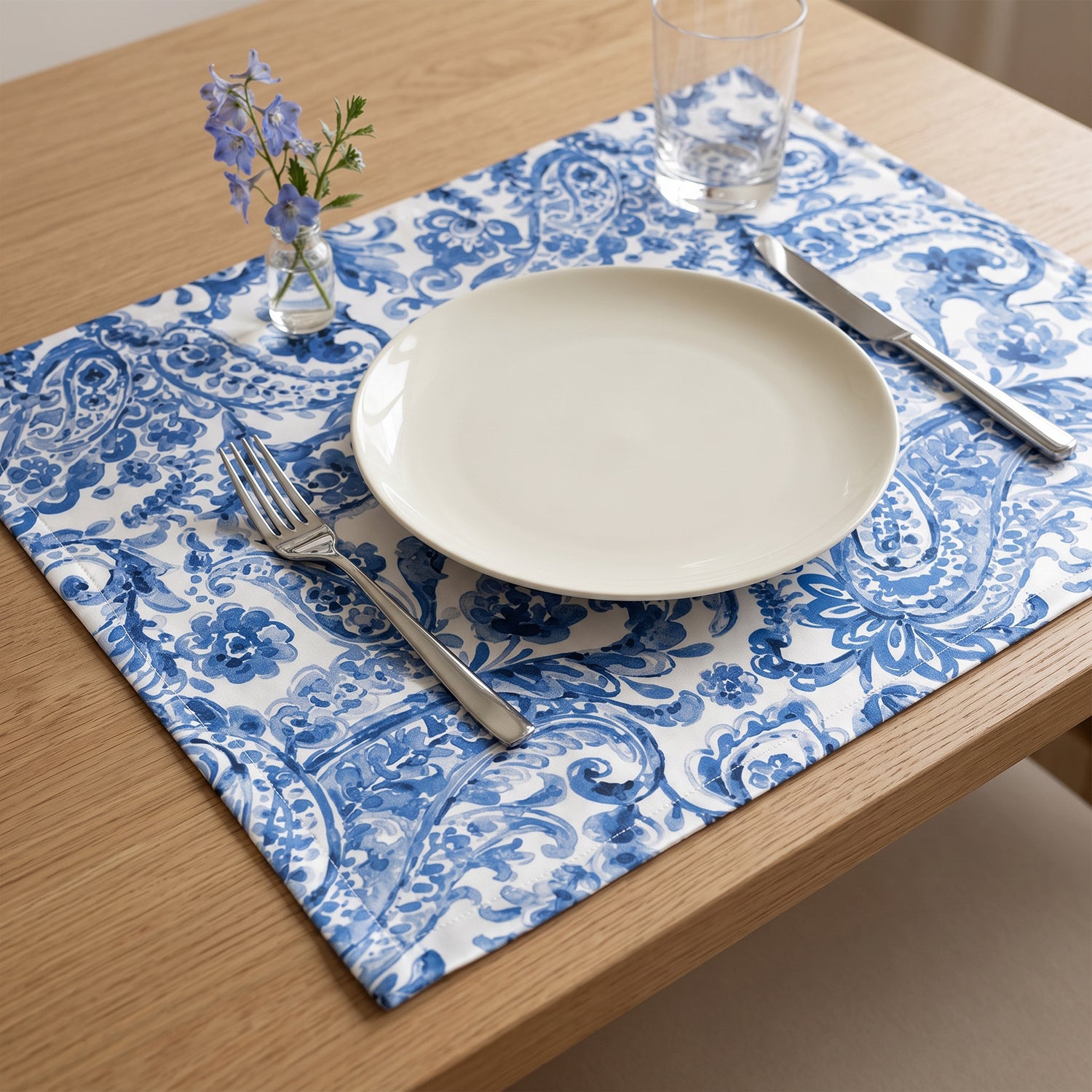 Azure Printed Table Linen Sets