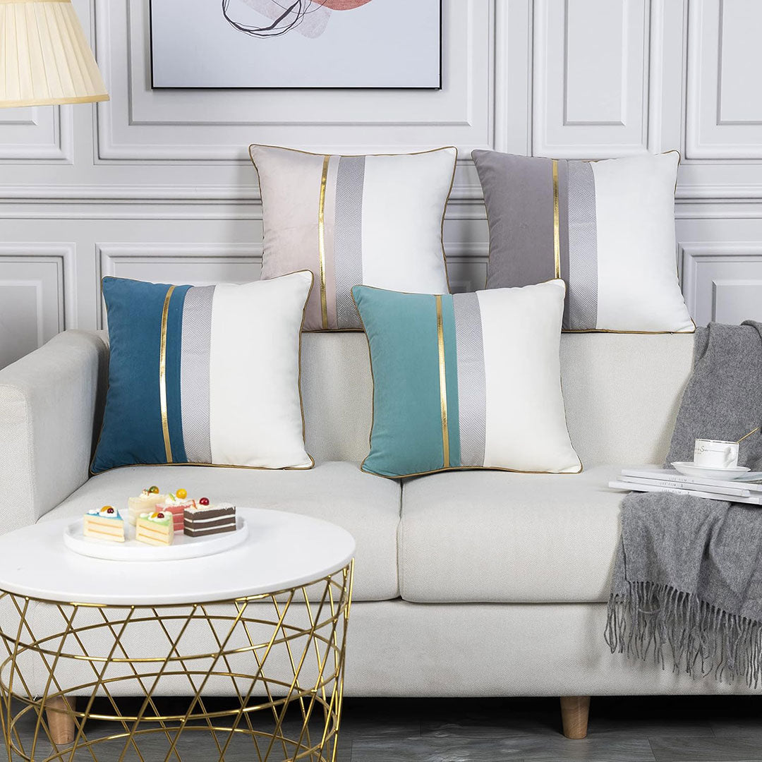 Metro Luxe velvet cushion covers set of 4 by Nylsa