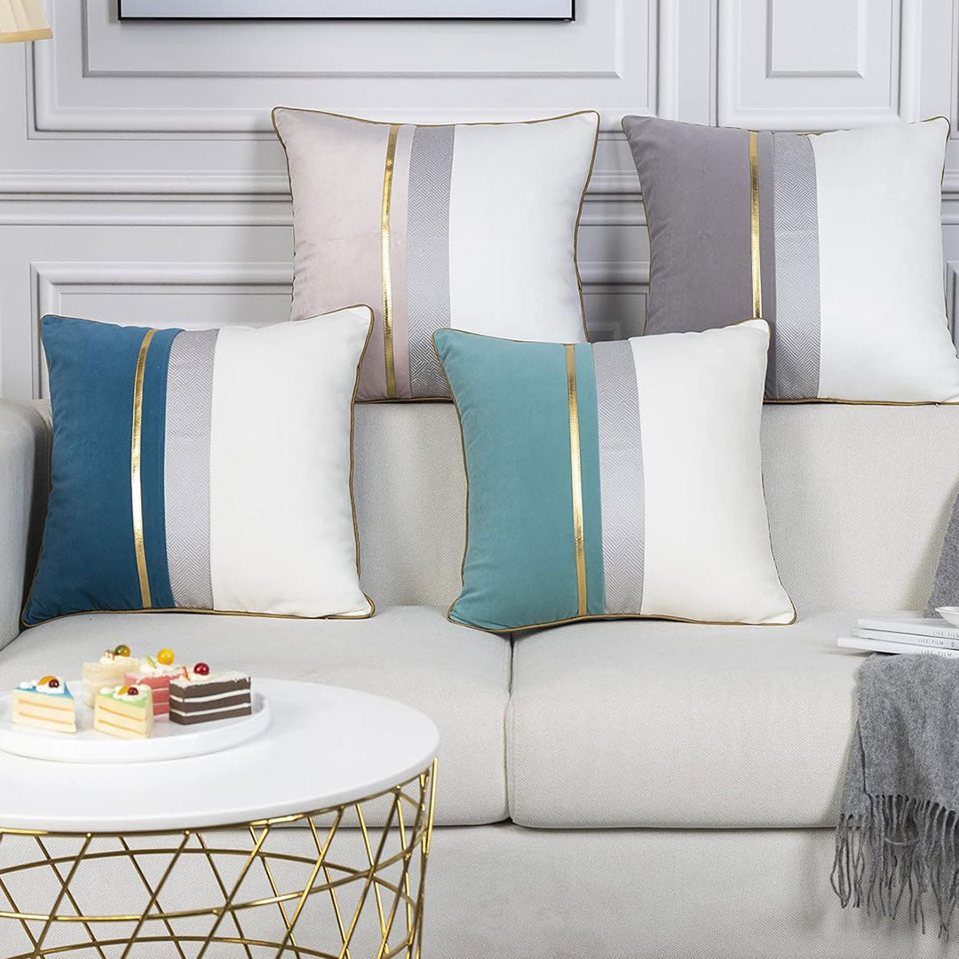 Metro Luxe velvet cushion covers set of 4 by Nylsa