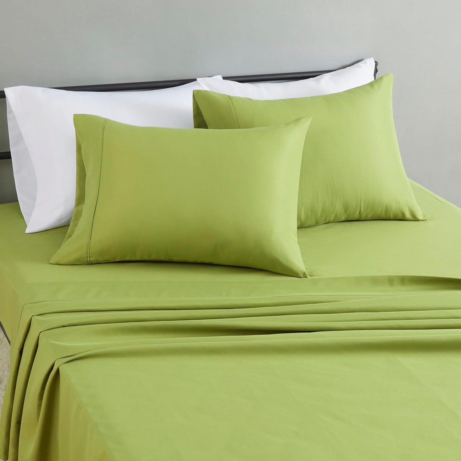 Lime flat sheet set by Nylsa