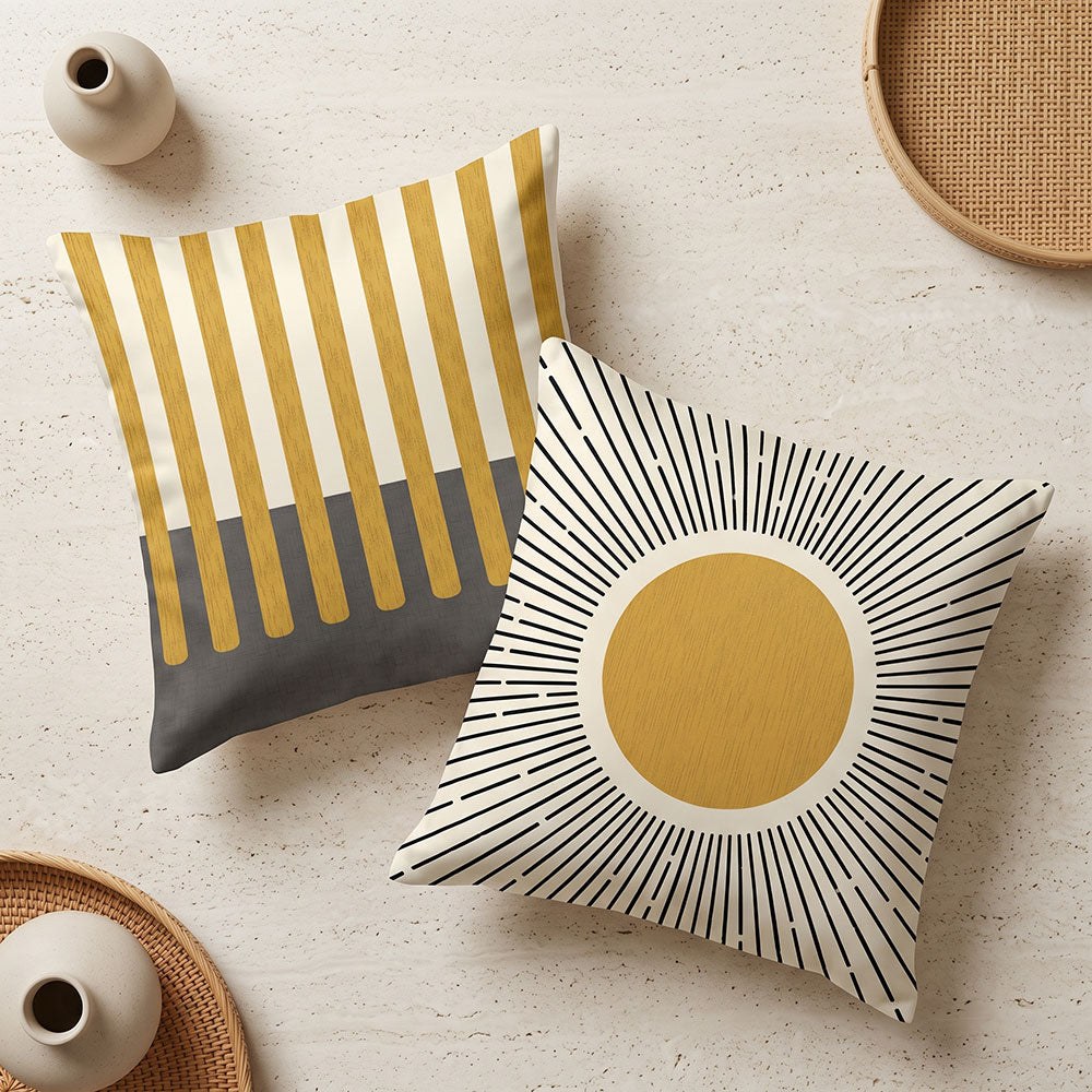 Sunburst 2PCS Cushion Covers Set