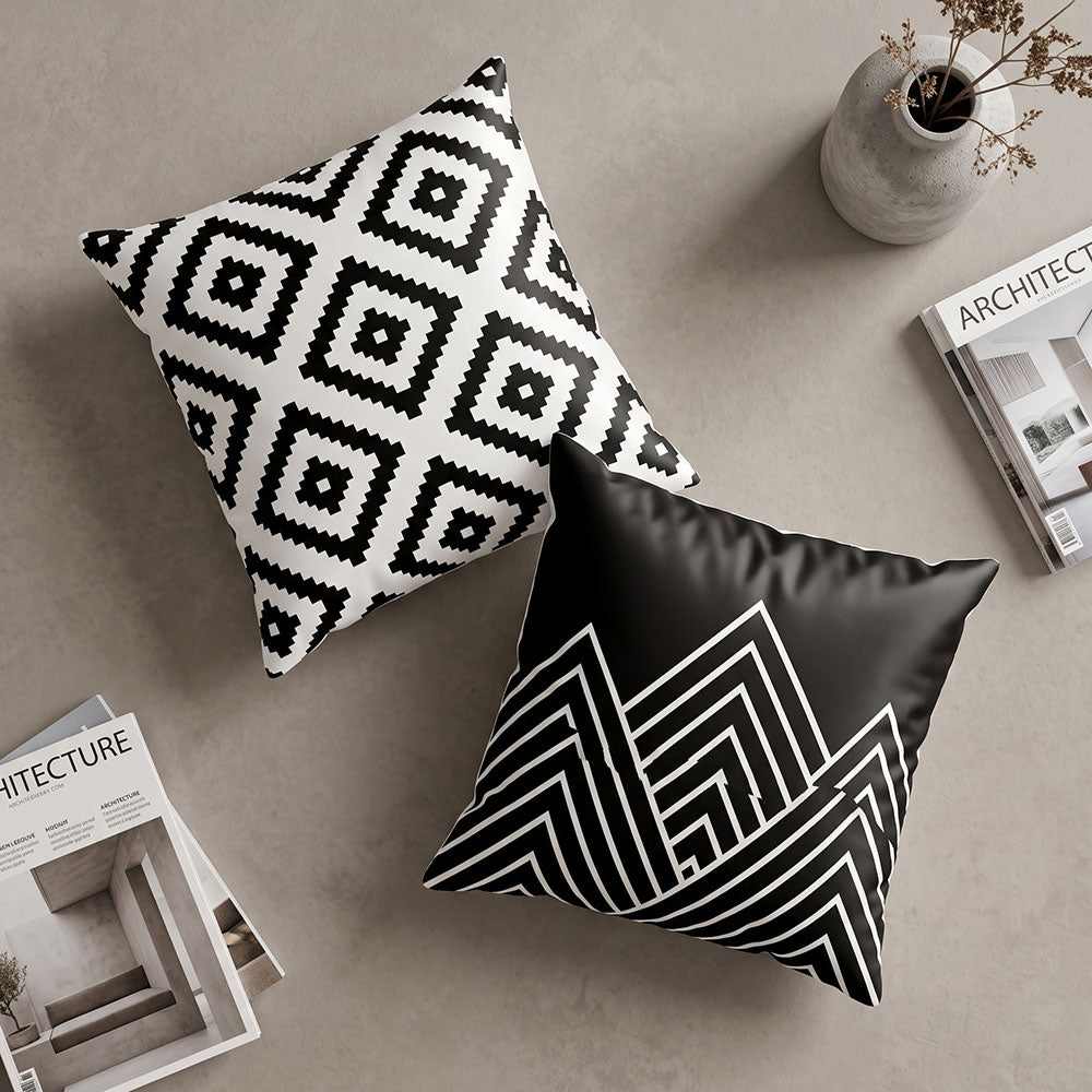 Linear 2PCS Cushion Covers Set