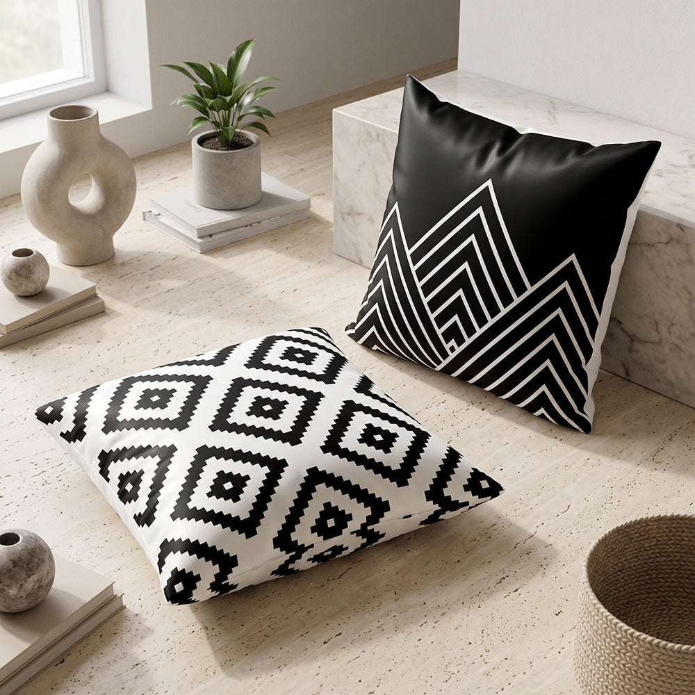 Linear 2PCS Cushion Covers Set