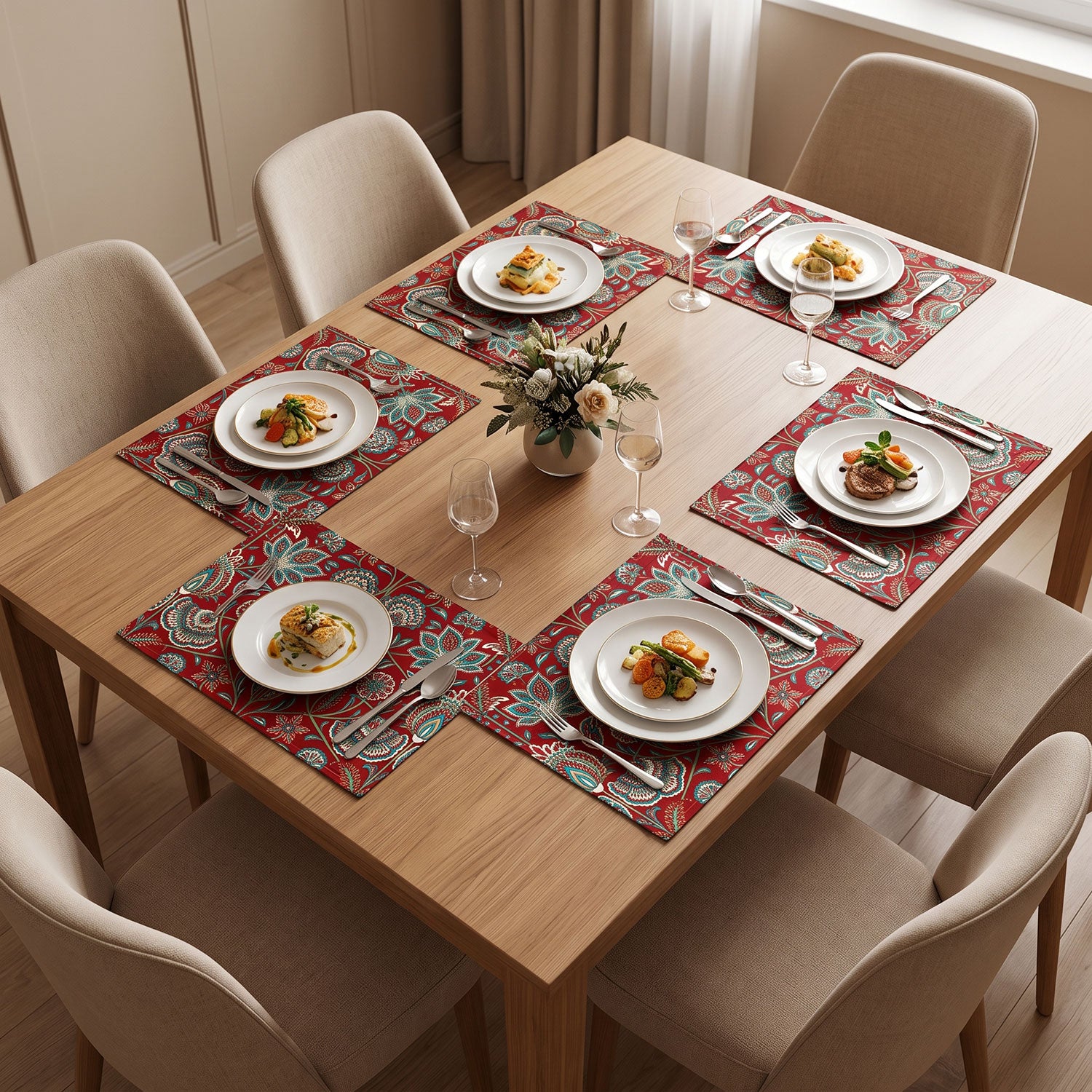 Rosette Table Mats / Dining Placemats