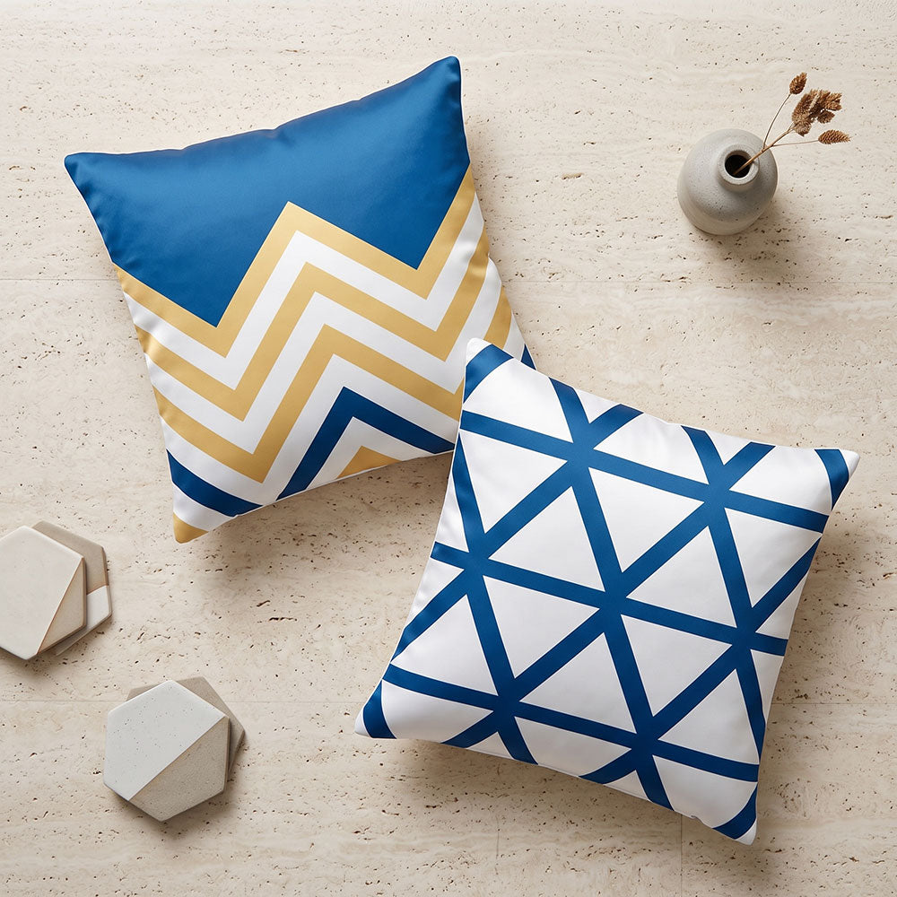 Facet 2PCS Cushion Covers Set