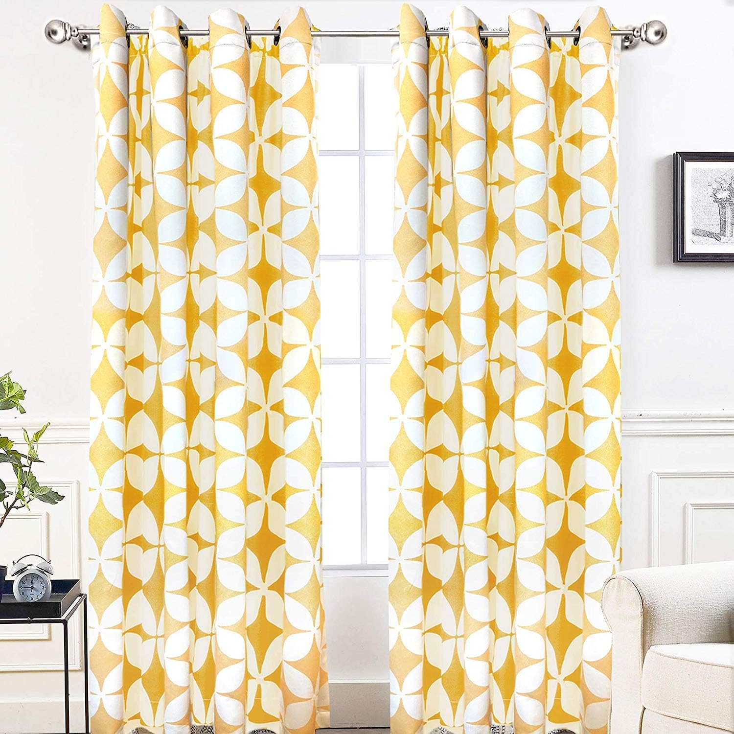 Solis Digital Printed Eyelet Curtains – Pair