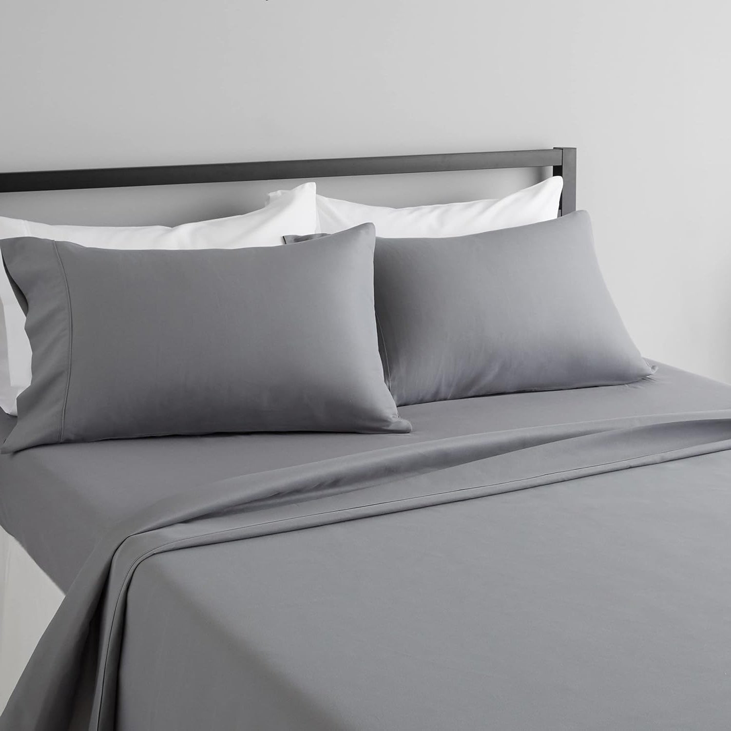Ash Grey flat sheet set by Nylsa