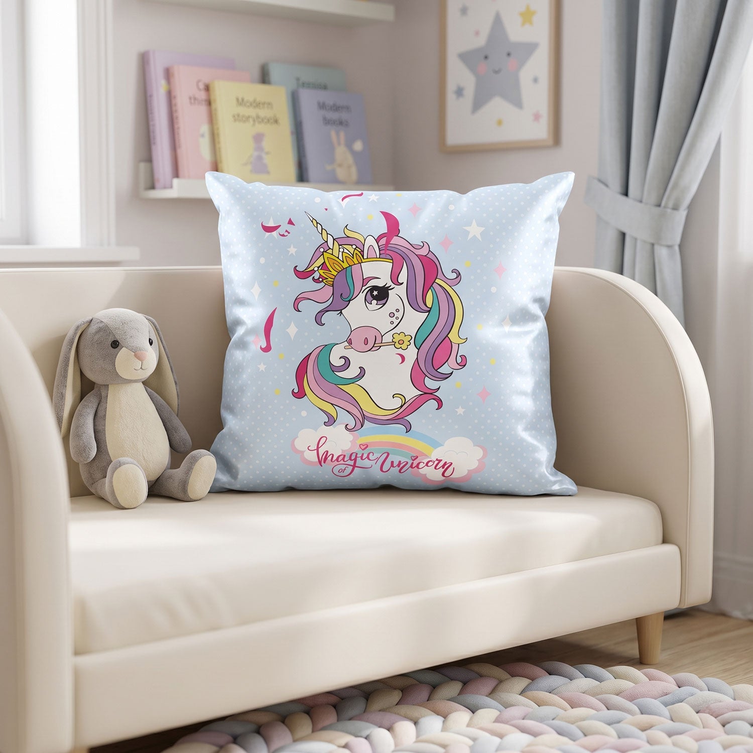 Dream kids printed cushion cover by Nylsa