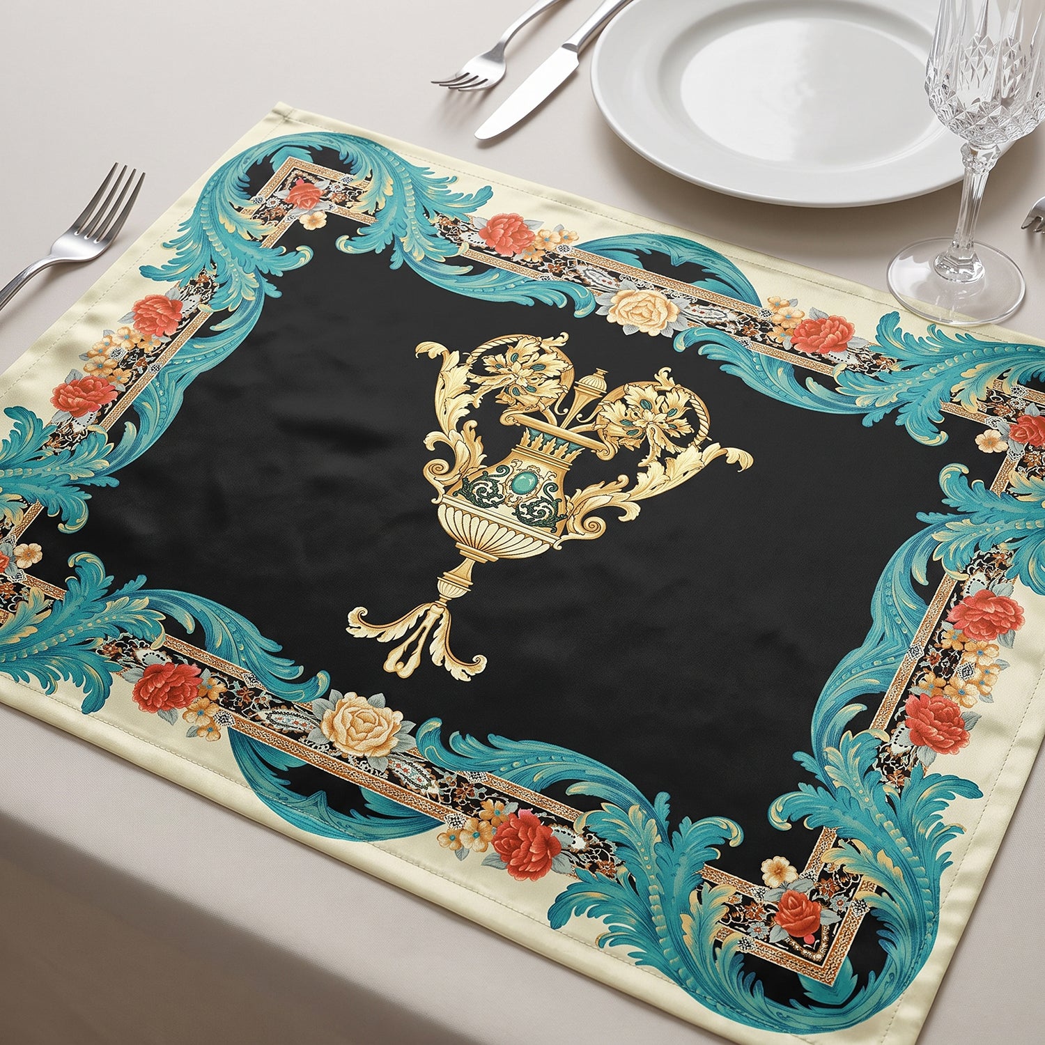Rococo Printed Table Linen Sets