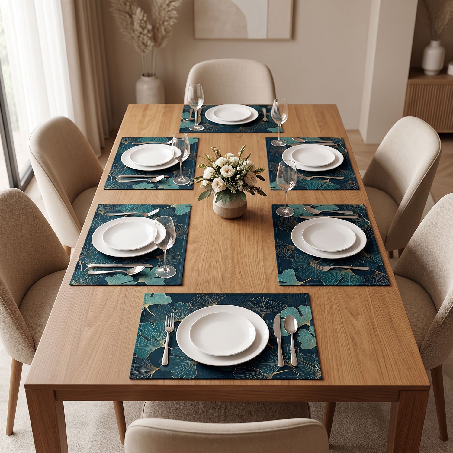 Ginkgo Table Mats / Dining Placemats