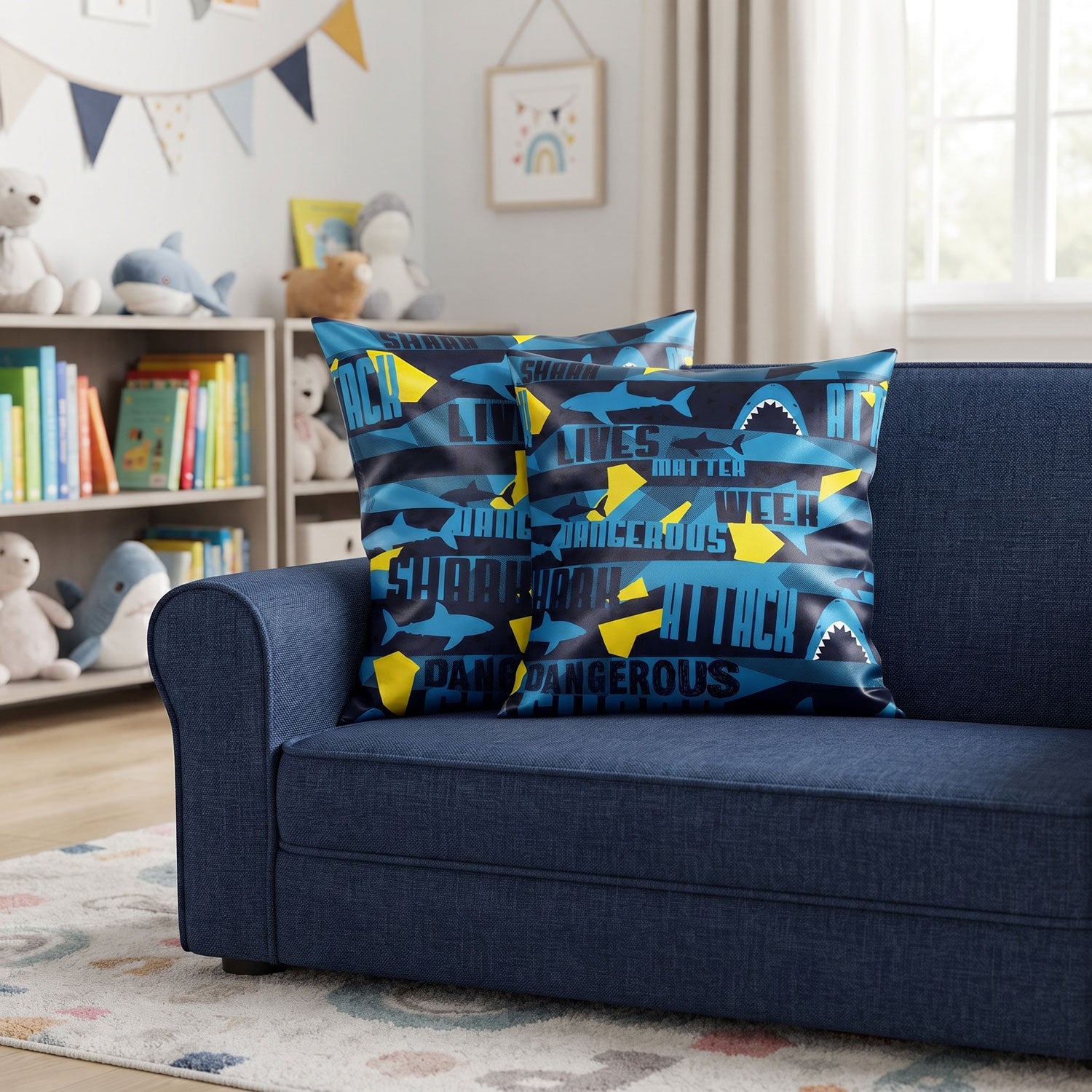 Predator kids printed cushion cover by Nylsa