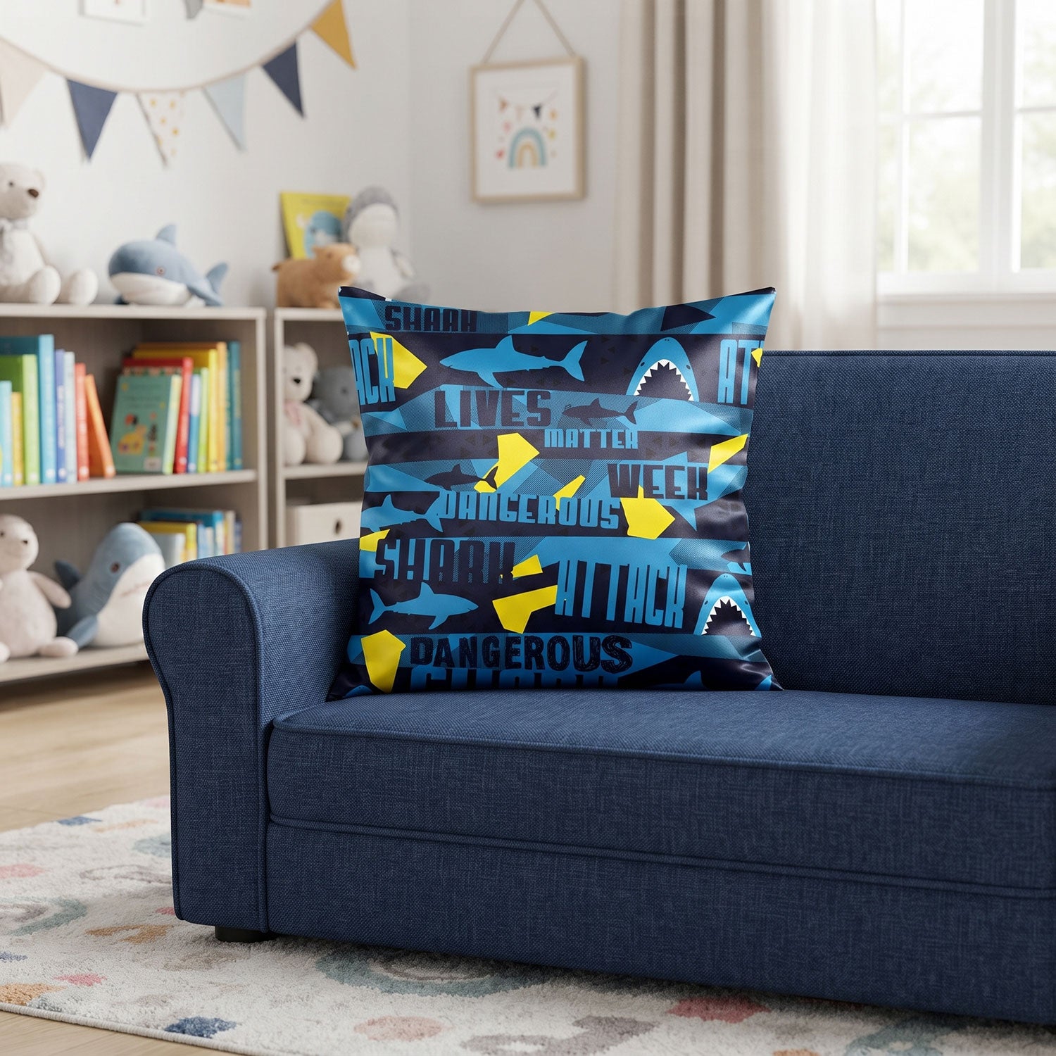 Predator kids printed cushion cover by Nylsa