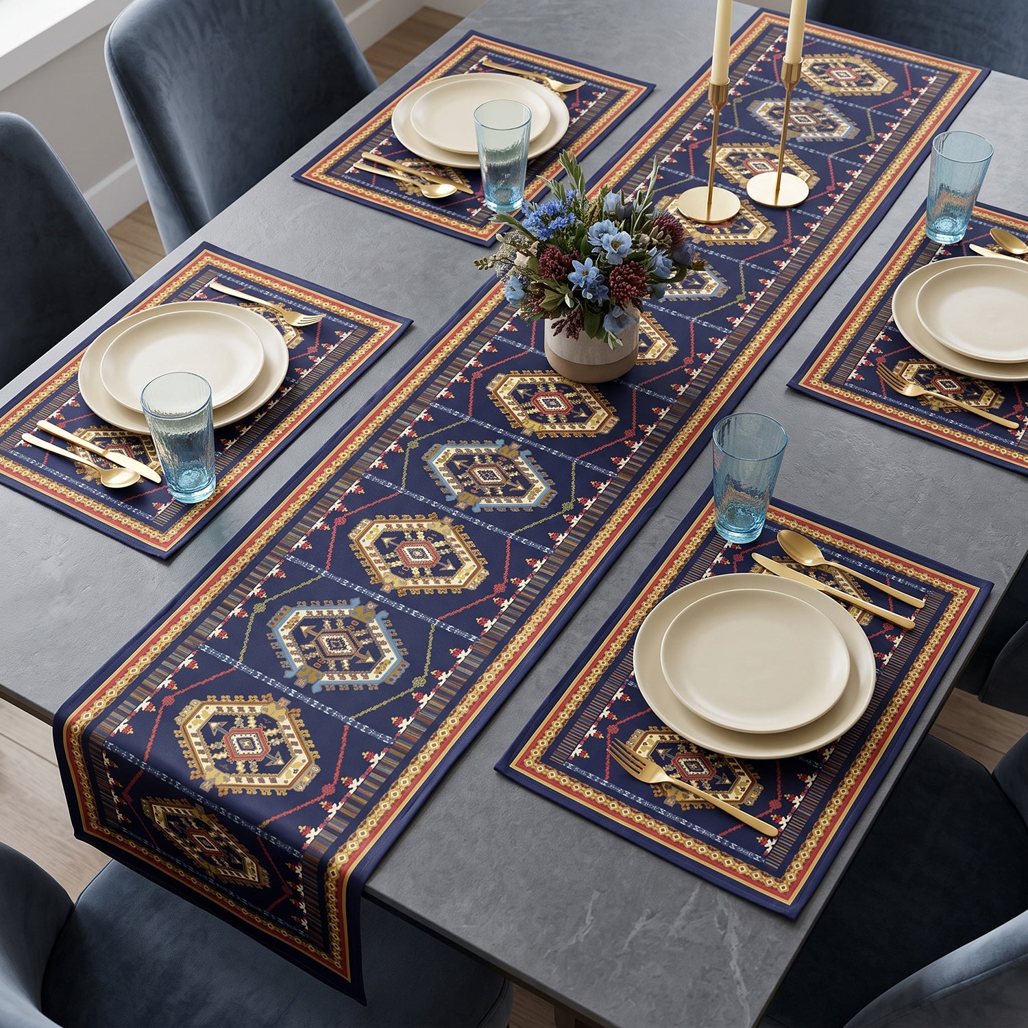 Kilim Printed Table Linen Sets