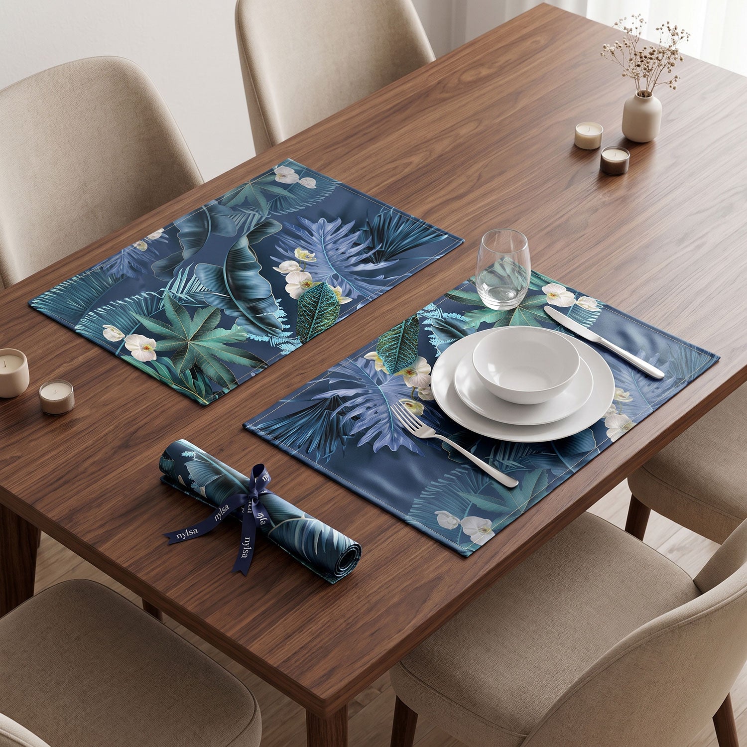 Midnight Table Mats / Dining Placemats