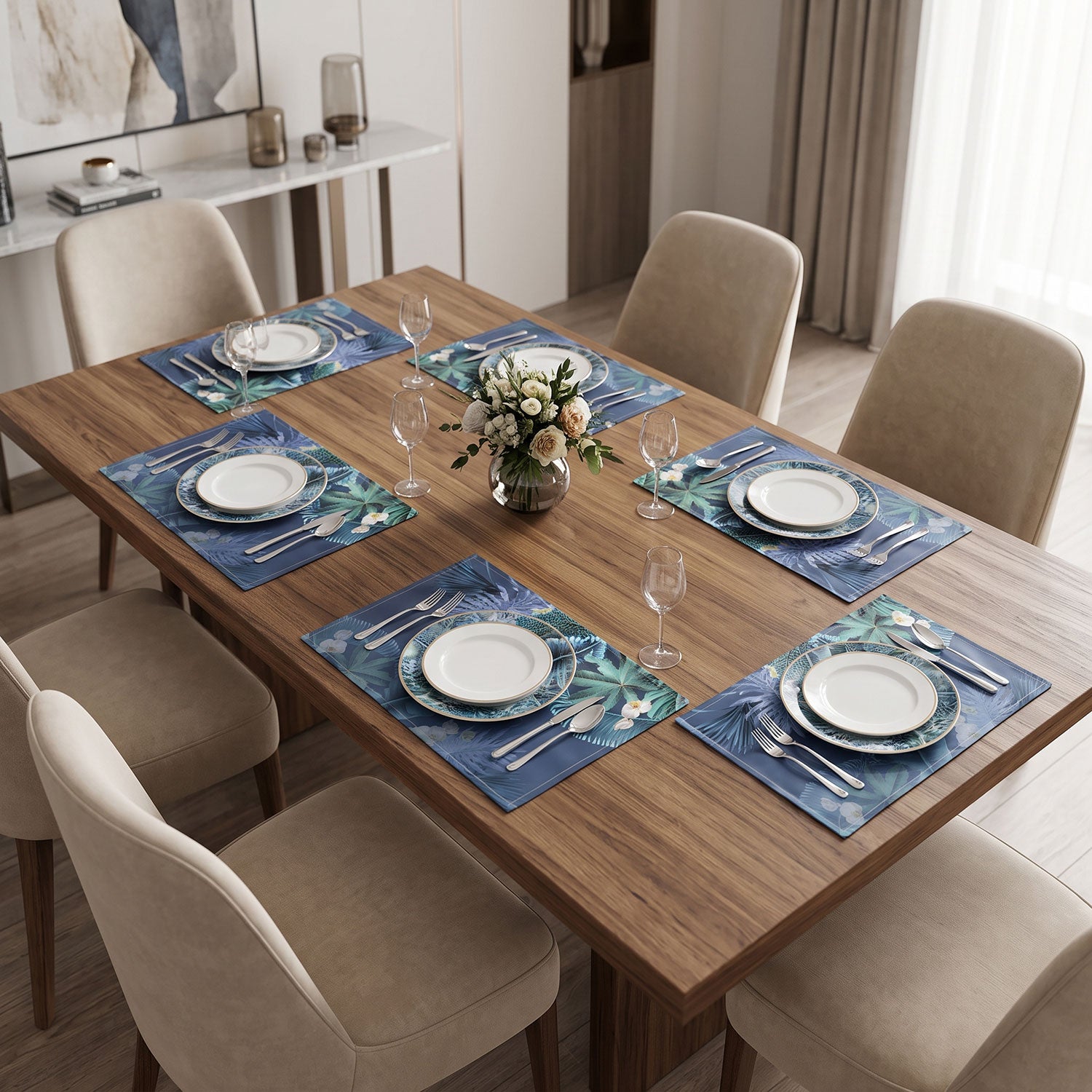 Midnight Table Mats / Dining Placemats