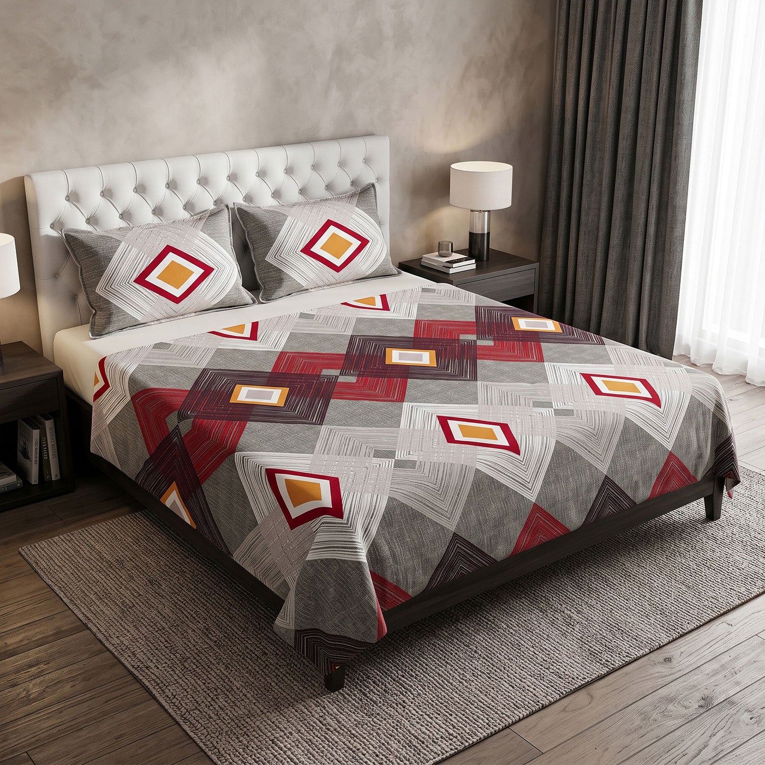 Modena 3 Pcs King bed sheet set by Nylsa
