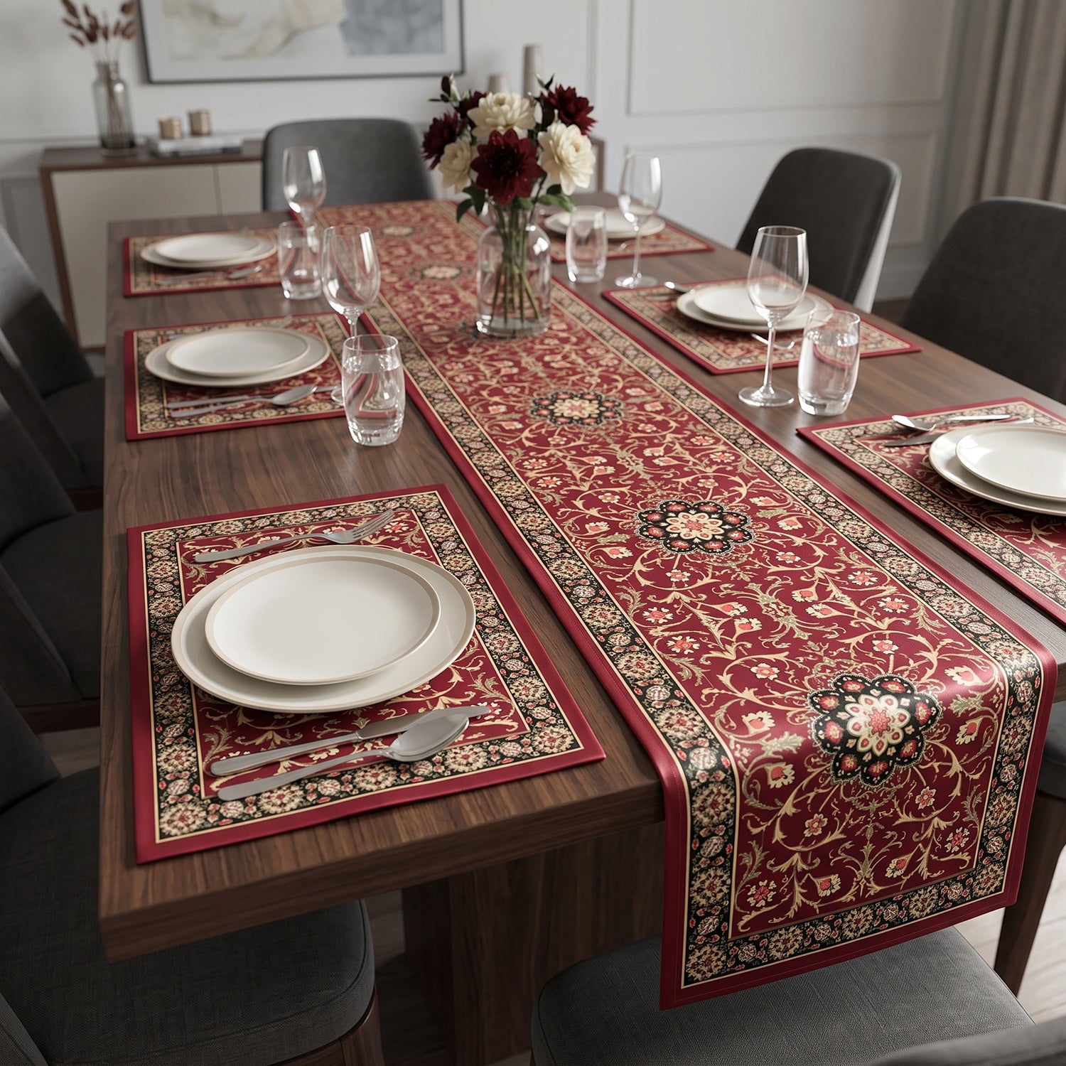 Zafran Printed Table Linen Sets