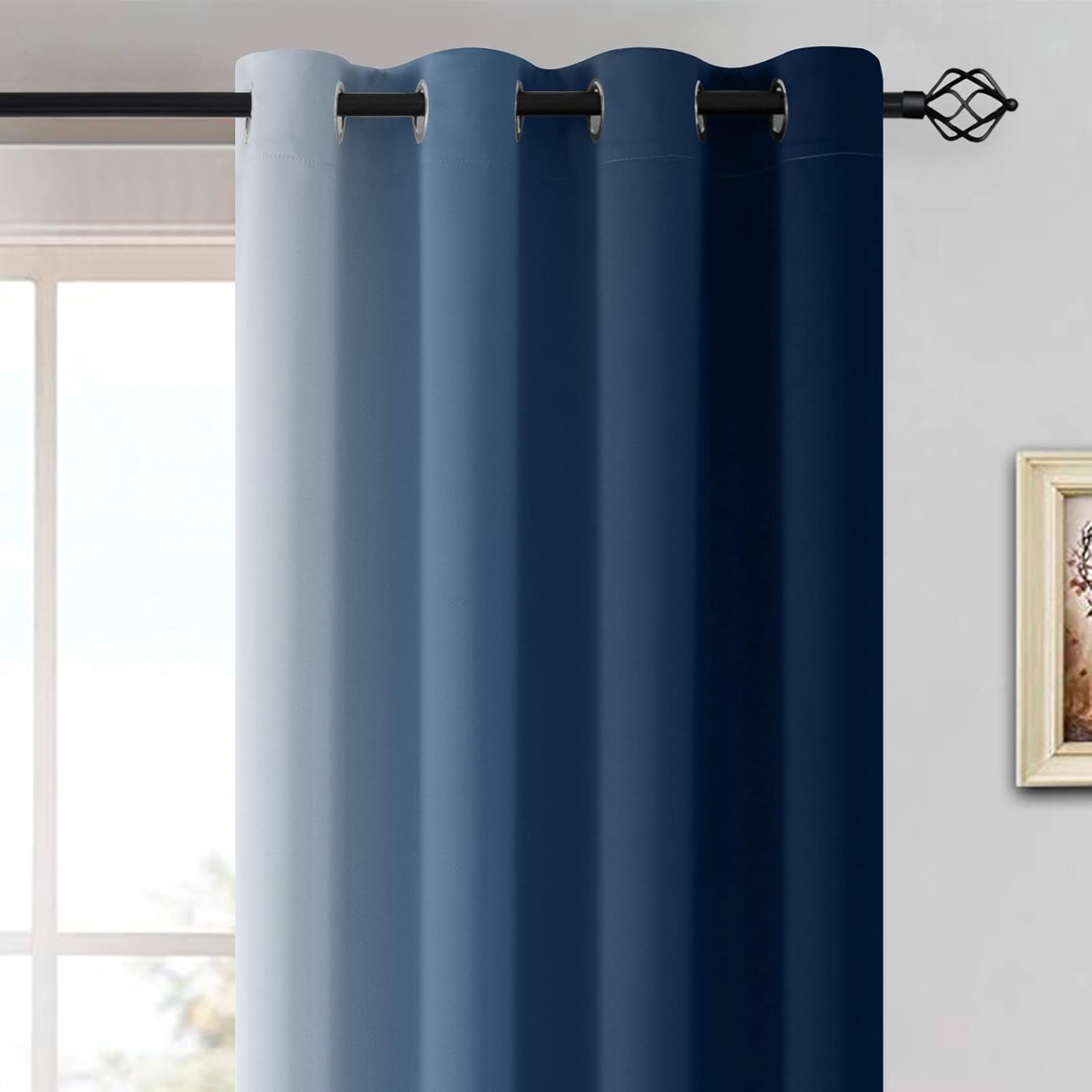 Twilight Digital Printed Eyelet Curtains – Pair