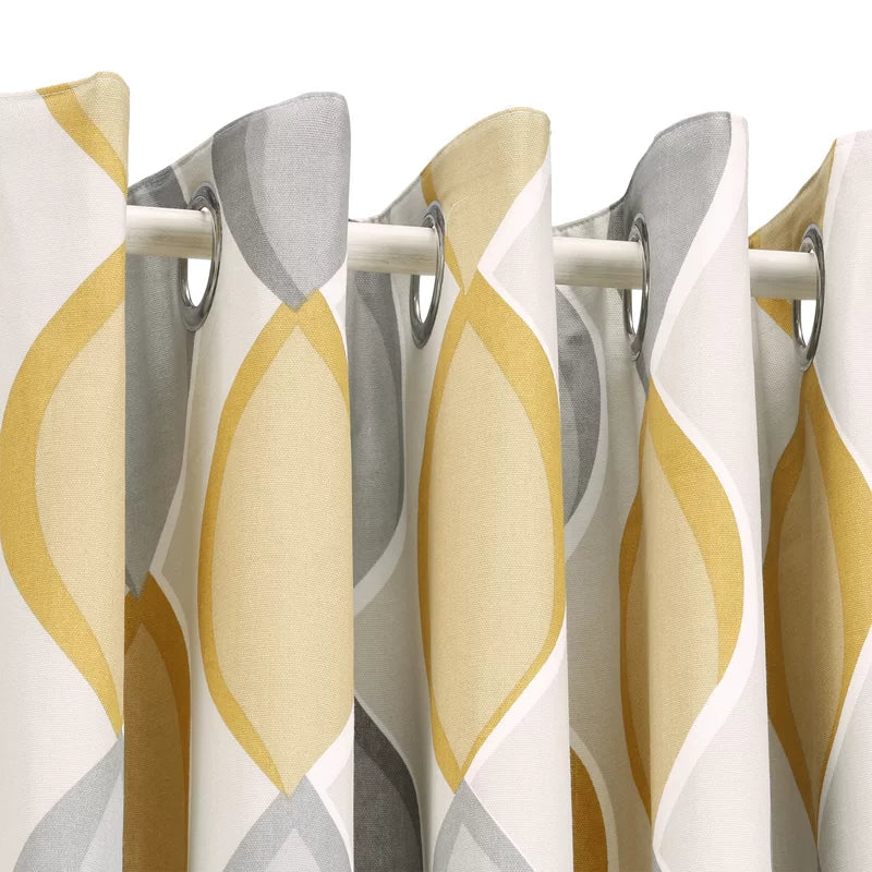 Nebula Digital Printed Eyelet Curtains – Pair