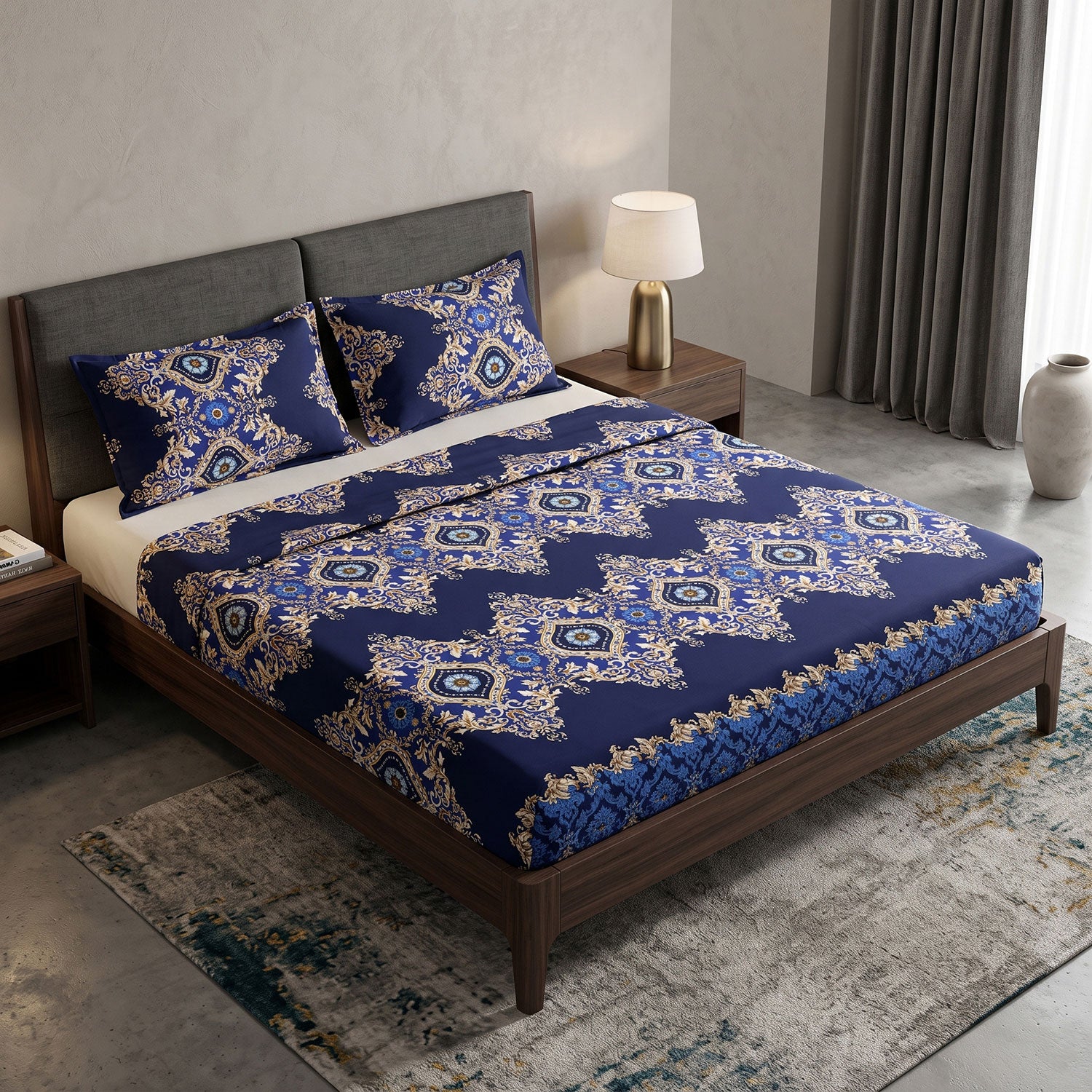 Royalis 3 Pcs King bed sheet set by Nylsa