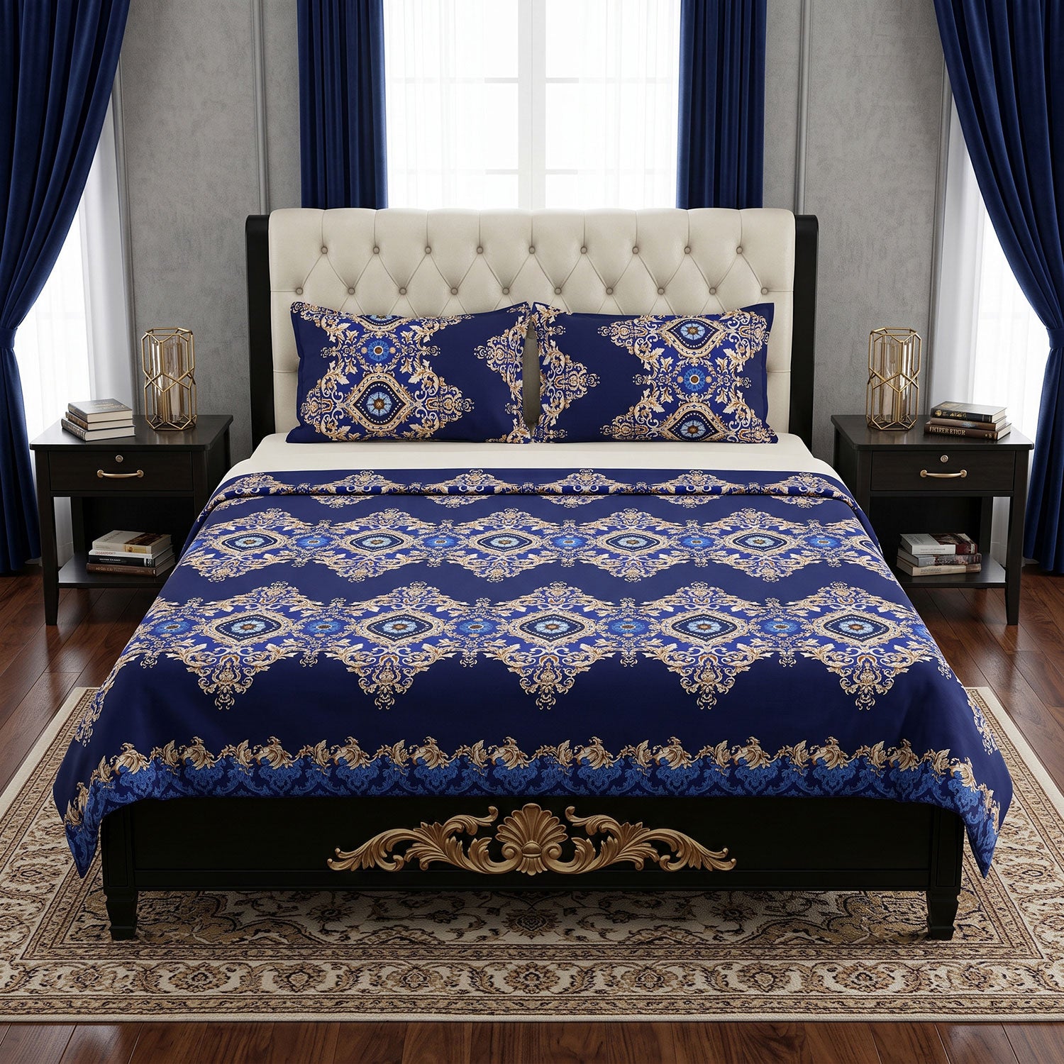 Royalis 3 Pcs King bed sheet set by Nylsa