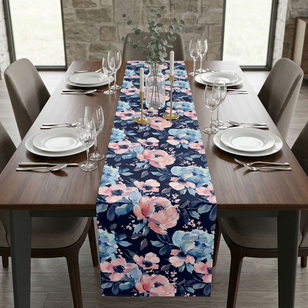 Midnight Digital Printed Table Runner