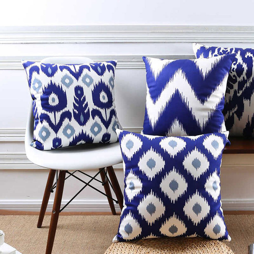Indigo 4 PCS Cushion Covers Set