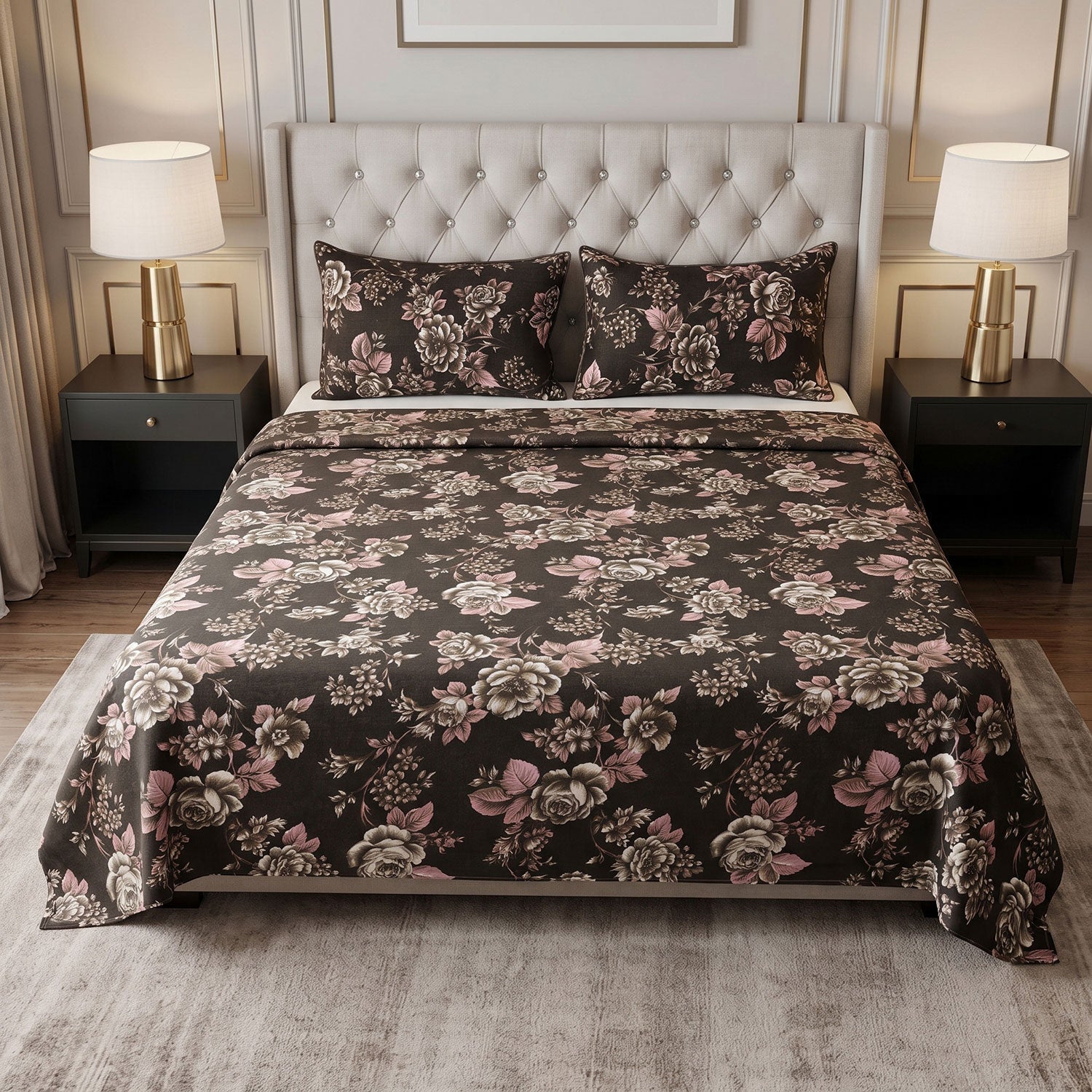 Bluemist 3 Pcs King bed sheet set by Nylsa