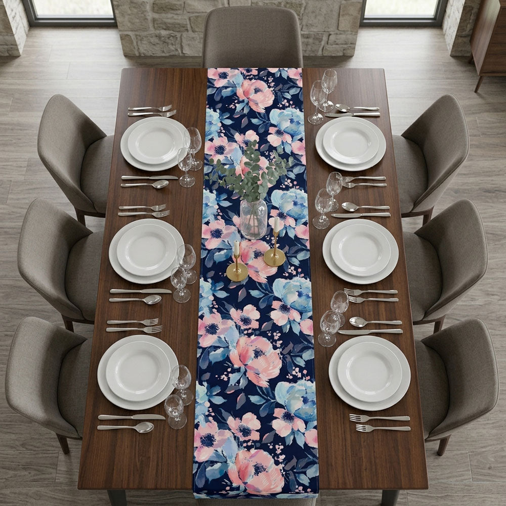 Midnight Digital Printed Table Runner