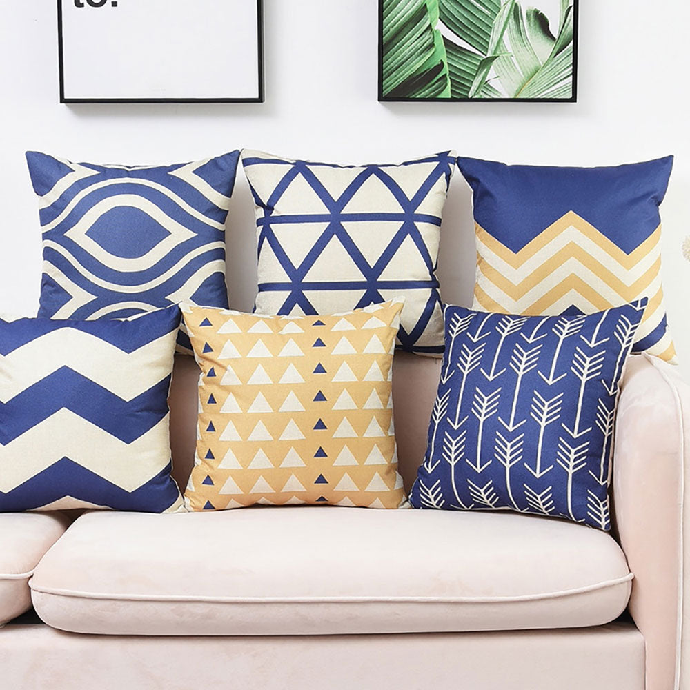 Chevron 6 PCS Cushion Covers Set