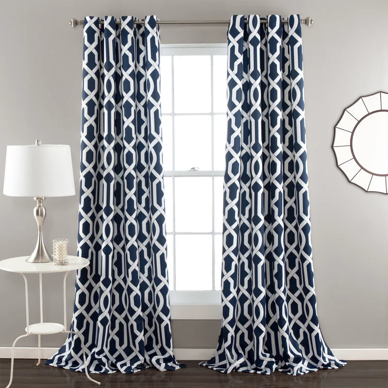 Regal Digital Printed Eyelet Curtains – Pair