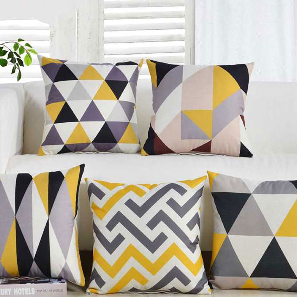Facet 5PCS Cushion Covers Set