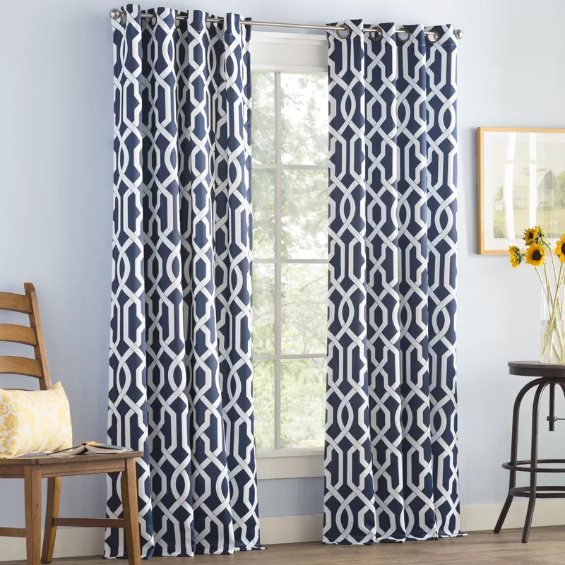 Regal Digital Printed Eyelet Curtains – Pair