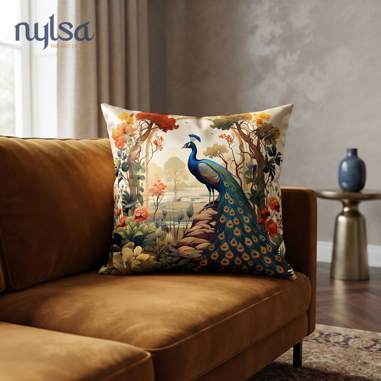Gilded Printed Cushion