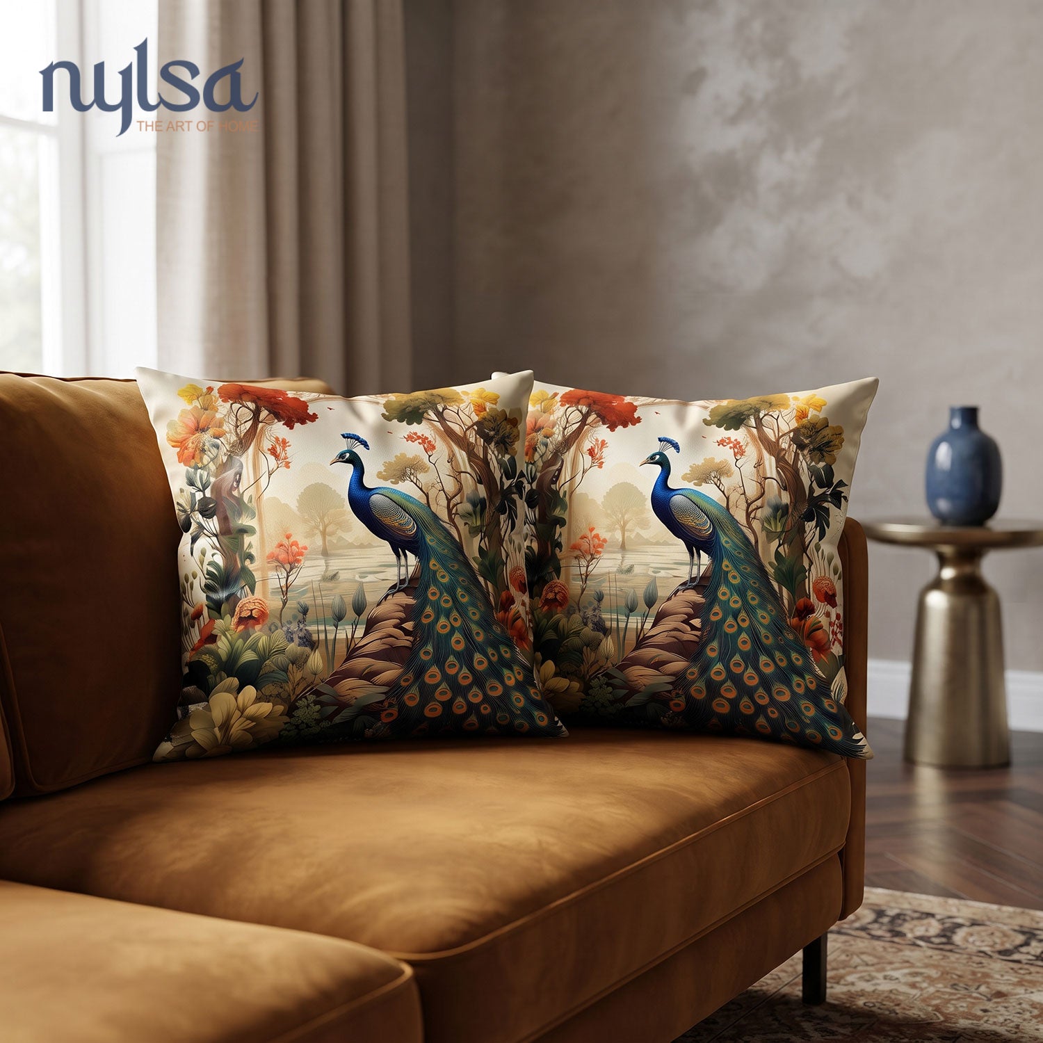Gilded Printed Cushion