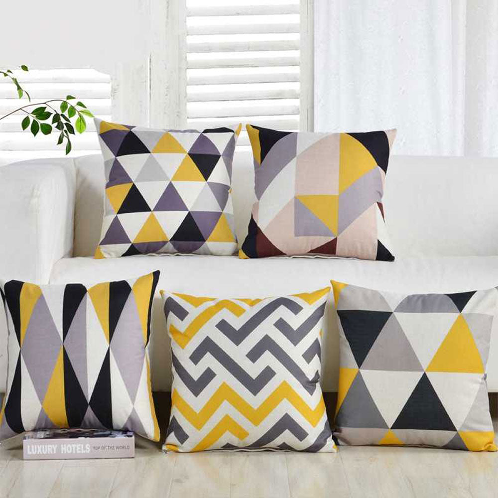 Facet 5PCS Cushion Covers Set