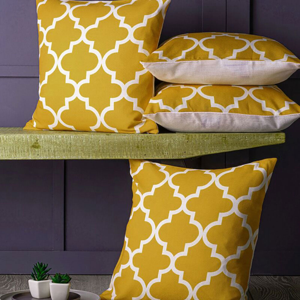 Moroccan 4 PCS Cushion Covers Set
