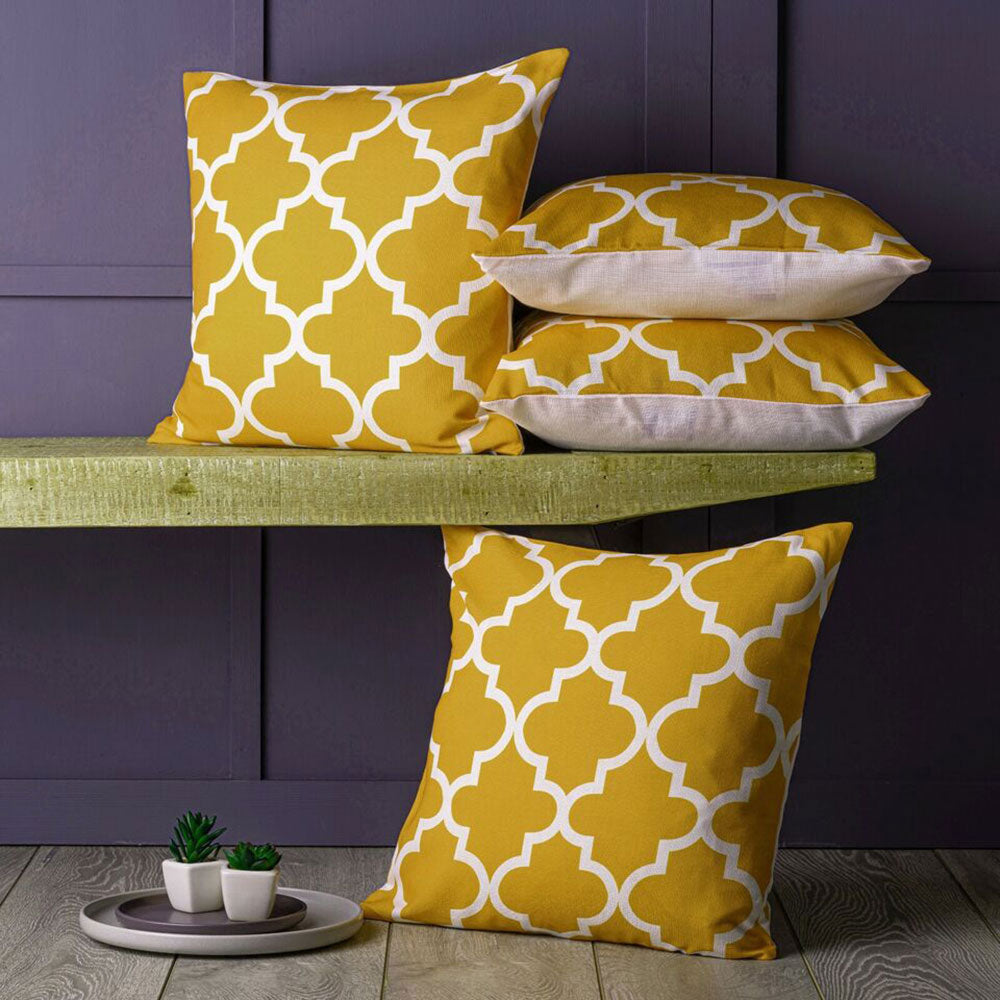 Moroccan 4 PCS Cushion Covers Set