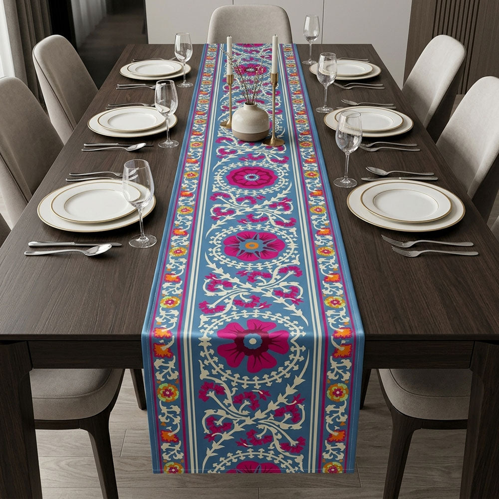 Flourish Digital Printed Table Runner