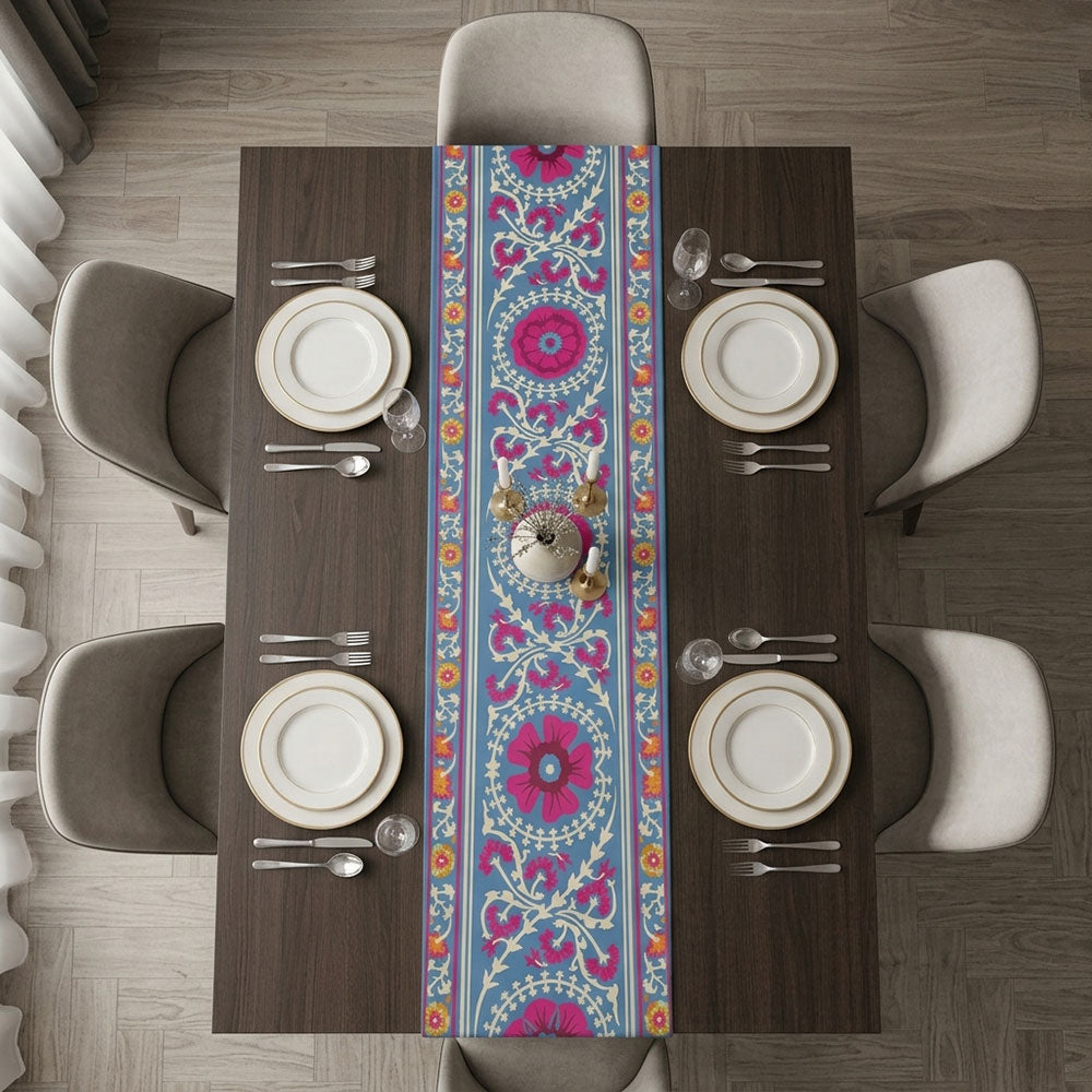 Flourish Digital Printed Table Runner