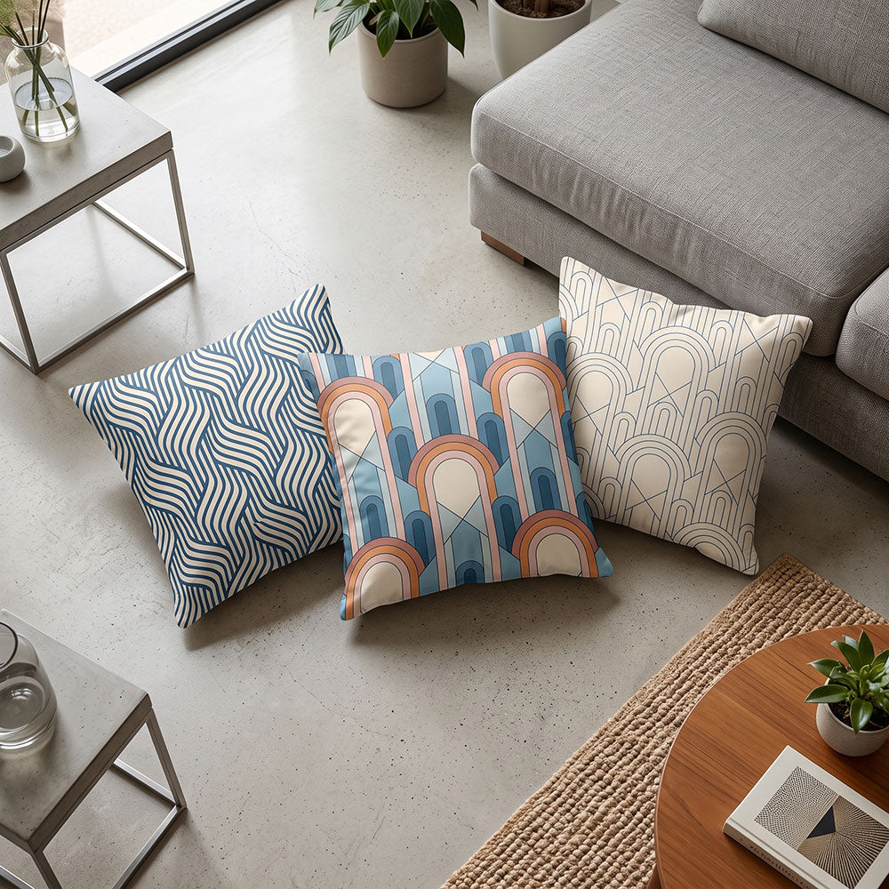 Ripple 3PCS Cushion Covers Set
