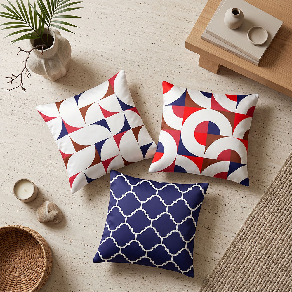 Crescent 3PCS Cushion Covers Set
