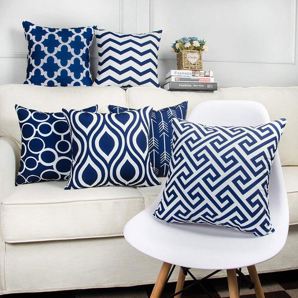 Nautical 6 PCS Cushion Covers Set