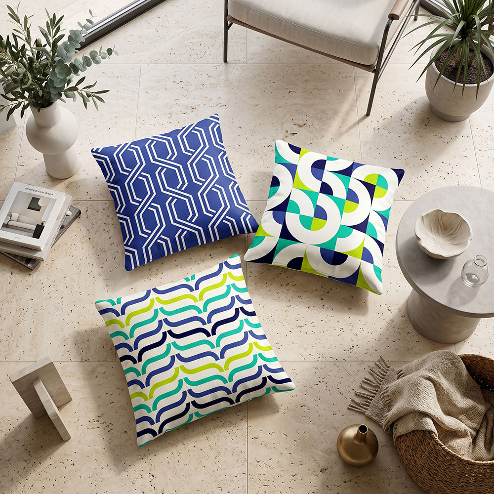 Interlace 3PCS Cushion Covers Set