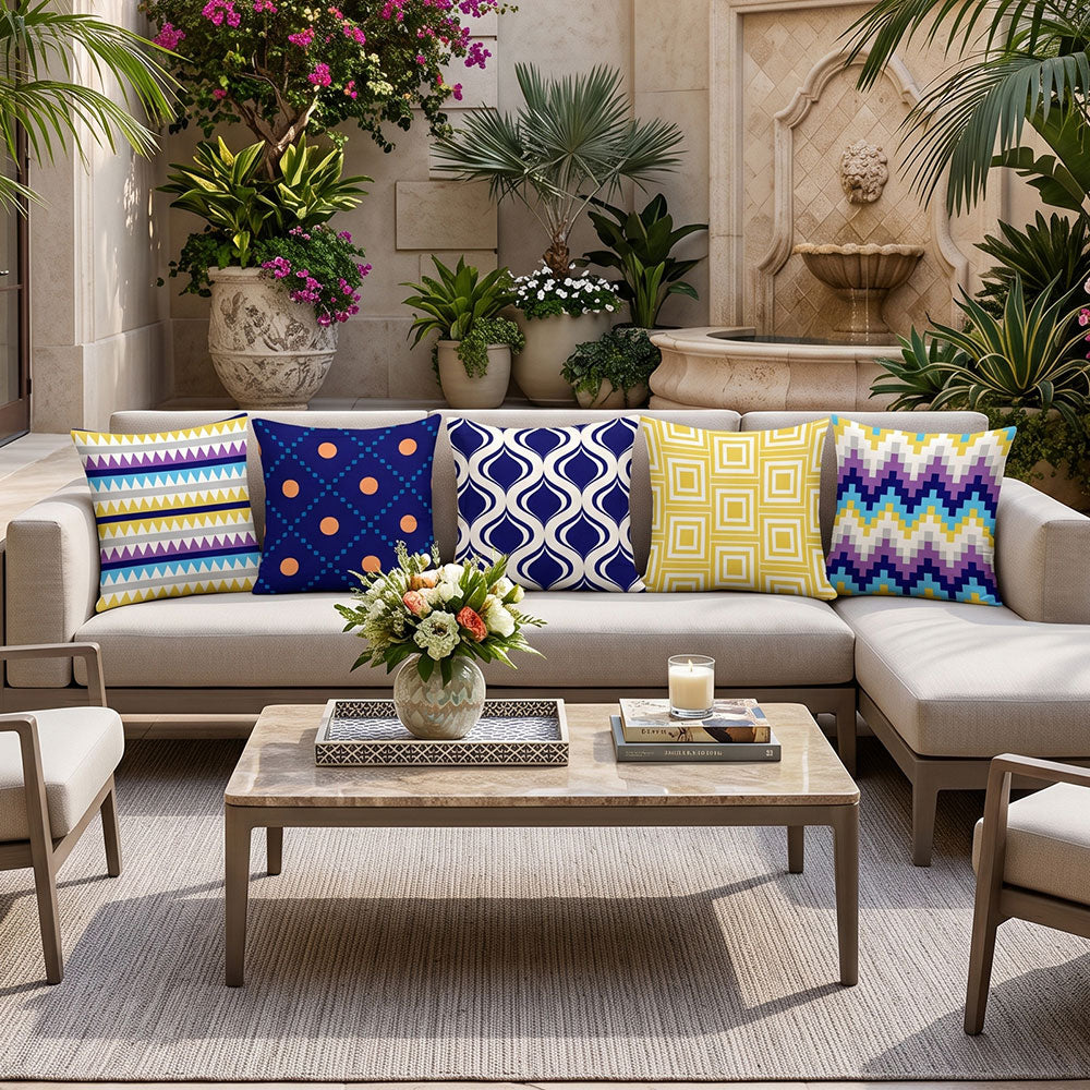 Eclectic 5PCS Cushion Covers Set